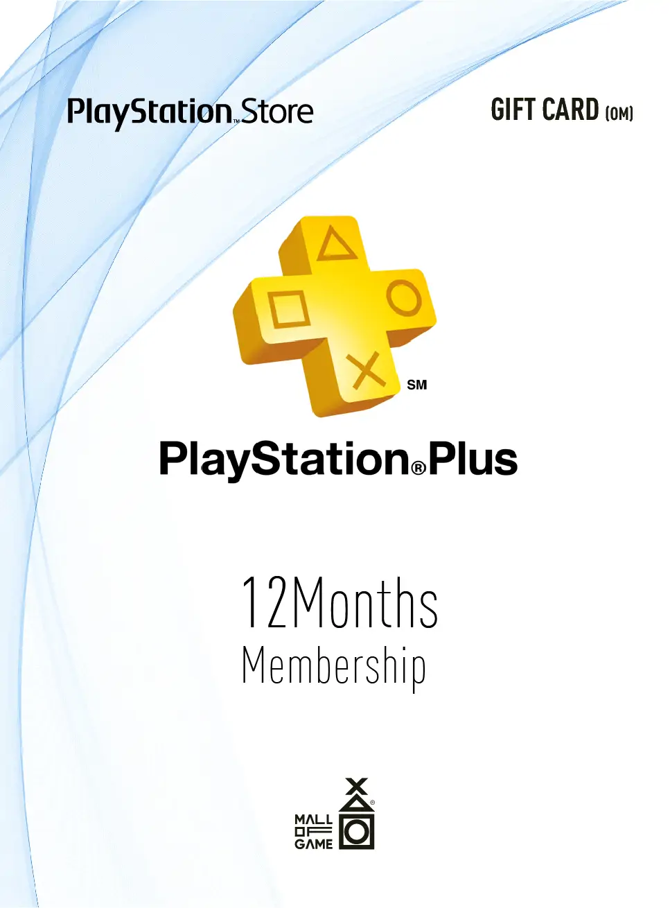 PlayStation®?Plus Gift Card - 12 Months (OM)